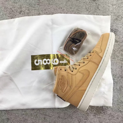 Authentic Air Jordan 1 Vachetta Tan